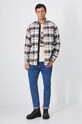 Jeansy męskie tapered z przetarciami kolor niebieski RW24.SJM901 niebieski RW24