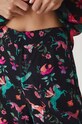 Spodnie damskie culottes wzorzyste kolor czarny czarny RW24.SPD104