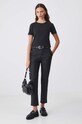 Spodnie damskie chino woskowane kolor czarny RW24.SPD505 czarny RW24