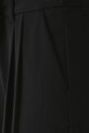 Spodnie damskie wide leg gładkie kolor czarny czarny RW24.SPDB02