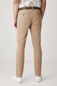Odzież Spodnie męskie z paskiem slim kolor beżowy RW24.SPM010 beżowy