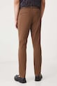 Odzież Spodnie męskie z paskiem slim kolor brązowy RW24.SPM010 brązowy