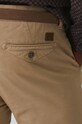 Spodnie męskie slim z paskiem kolor beżowy beżowy RW24.SPM092