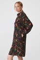 Sukienka damska mini wzorzysta kolor czarny czarny RW24.SUD052