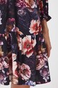 Sukienka damska mini w kwiaty kolor czarny RW24.SUD404 czarny