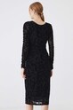 Oblečenie Šaty midi vzorované čierna farba RW24.SUD502 čierna