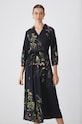 Sukienka damska midi z paskiem – Medicine z okazji roku Miłosza, kolor czarny RW24.SUD650 czarny RW24