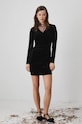 Sukienka damska mini welurowa kolor czarny RW24.SUDA08 czarny RW24