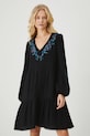 Šaty mini, z kolekce Karolina Matyjaszkowicz x Medicine černá barva RW24.SUDB52 černá RW24