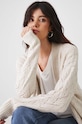 Kardigán dámsky azúrový béžová farba RW24.SWD041 béžová