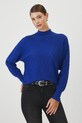 Sweter damski ażurowy kolor niebieski niebieski RW24.SWD062