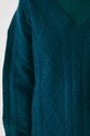 Sweter z domieszką wełny damski melanżowy kolor zielony RW24.SWD073