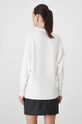 Odzież Sweter damski oversize prążkowany kolor beżowy RW24.SWD074 beżowy