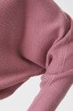 Sweter damski oversize prążkowany kolor różowy RW24.SWD074 różowy