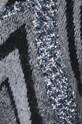 Kardigan z domieszką wełny damski żakardowy wzorzysty kolor multicolor RW24.SWD508