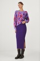 Medicine sweter RW24.SWD609 fioletowy RW24
