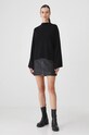 Sweter damski z ozdobną aplikacją kolor czarny RW24.SWD709 czarny RW24