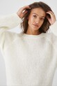 Sweter damski z wełną alpaki i wełną owczą kolor beżowy RW24.SWD776 beżowy