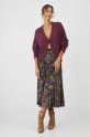 Medicine cardigan din amestec de lana RW24.SWD801 violet RW24