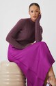 Sweter damski ażurowy kolor fioletowy RW24.SWD810 fioletowy RW24