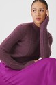 Sweter damski ażurowy kolor fioletowy RW24.SWD810 fioletowy