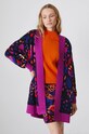 Kardigan damski wzorzysty kolor czarny RW24.SWD903 czarny RW24
