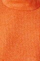 Sweter z domieszką wełny damski prążkowany kolor pomarańczowy RW24.SWD906 pomarańczowy