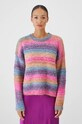 Sweter damski wzorzysty z fakturą kolor multicolor multicolor RW24.SWD985