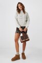 Sweter damski z metaliczną nicią kolor beżowy RW24.SWDA13 beżowy RW24