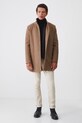 Sweter męski z golfem kolor czarny czarny RW24.SWM051
