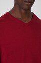 Bavlnený sveter bordová farba RW24.SWM090 červená