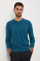 Medicine sweter bawełniany RW24.SWM090 turkusowy RW24