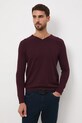 Medicine sweter bawełniany bordowy RW24.SWM090