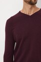 Medicine sweter bawełniany RW24.SWM090 bordowy