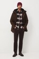 Medicine sweter bawełniany RW24.SWM090 brązowy RW24