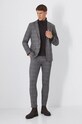 Sweter bawełniany męski z golfem kolor brązowy RW24.SWM091 brązowy RW24