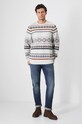 Sweter męski wzorzysty kolor beżowy RW24.SWM909 beżowy RW24