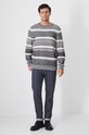 Sweter bawełniany męski żakardowy kolor multicolor RW24.SWM910 multicolor RW24