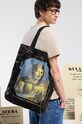 Torba bawełniana z kolekcji Science kolor czarny wzorzyste czarny RW24.TCM450