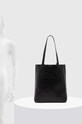 Kabelka dámska shopper z ekologickej kože čierna farba RW24.TOD102