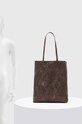 Kabelka dámska tote z ekologickej kože hnedá farba RW24.TOD104