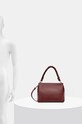 Kožená kabelka dámska bordová farba RW24.TOD704