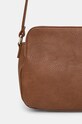 Doplnky Kabelka dámska z ekologickej kože s aplikáciou hnedá farba RW24.TOD716 hnedá
