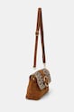 Semišová kabelka dámska so zvieracím vzorom hnedá farba RW24.TOD740 hnedá RW24