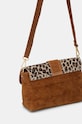 Doplnky Semišová kabelka dámska so zvieracím vzorom hnedá farba RW24.TOD740 hnedá
