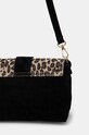 Doplnky Semišová kabelka dámska so zvieracím vzorom čierna farba RW24.TOD740 čierna
