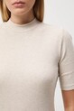T-shirt damski prążkowany RW24.TSD042 beżowy