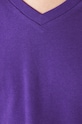 T-shirt bawełniany damski z elastanem gładki RW24.TSD043 fioletowy