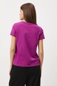 Odzież T-shirt bawełniany damski z elastanem gładki RW24.TSD062 fioletowy