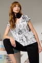 T-shirt bawełniany damski z kolekcji Magia Miejsc kolor biały wzorzyste biały RW24.TSD151